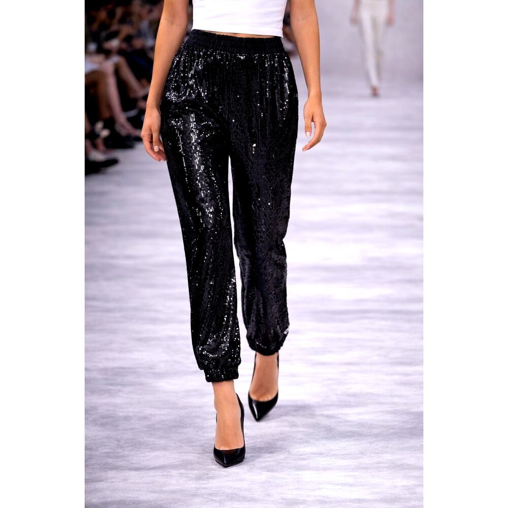 Shavonne Dorsey Sequin Jogger Black M